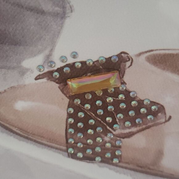 Cute NWT High Heels with Bling Printed Framed Wall Decor - Picture 3 of 6